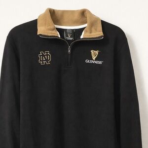 Guinness x collaboration with Notre Dame Black Quarter-Zip Pullover